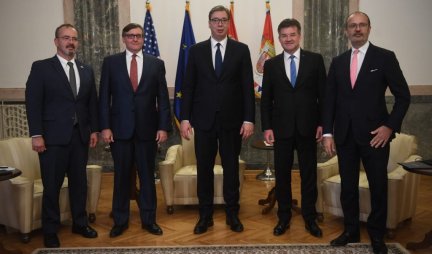 VERUJEM U MOGUĆNOST POSTIZANJA KOMPROMISNOG REŠENJA! Predsednik Vučić se sastao sa Lajčakom i Palmerom!