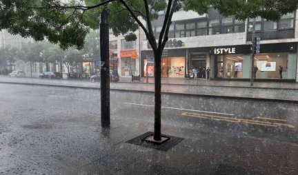 NEVREME SE STUŠTILO NA BEOGRAD! Kiša, grmljavina i grad širom prestonice /FOTO/ VIDEO/