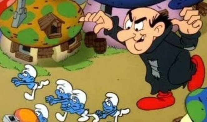 ŠOK SNIMAK! Pogledajte kako Gargamel slavi to što je KONAČNO UHVATIO SVE ŠTRUMPFOVE!