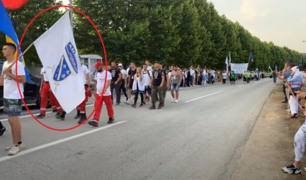 ZLOČINAČKE RATNE ZASTAVE NA MARŠU MIRA U POTOČARIMA! Politička propaganda pod maskom odavanja počasti žrtvama u Srebrenici!