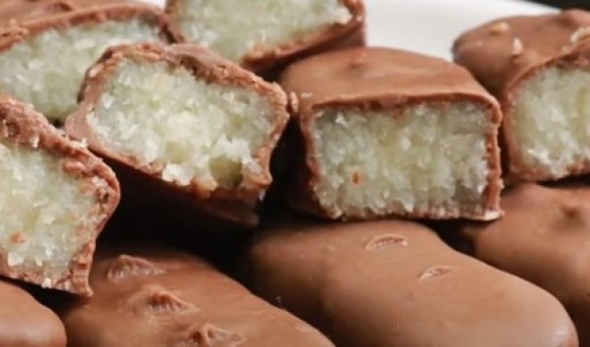 RECEPT ZA DOMAĆI BAUNTI! Divan spoj čokolade i kokosa! /VIDEO/