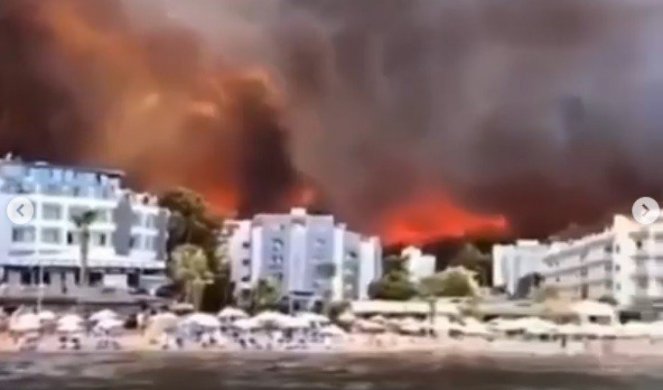 OPŠTI HAOS U TURSKOM ODMARALIŠTU, VETAR NOSI PLAMEN U SMERU NASELJENIH PODRUČJA, EVAKUACIJA TURISTA! Tri osobe poginule, a 10 je blokirano u požaru! /FOTO/VIDEO/