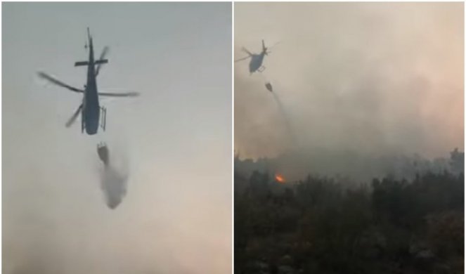 HELIKOPTERI RS U AKCIJI! Gase požare u okolini Bileće! /VIDEO/