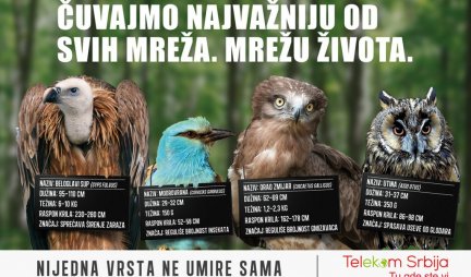 "Nijedna vrsta ne umire sama" - nova kampanja Telekoma Srbija