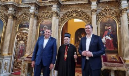 Hvala vladiki Lukijanu na divnom dočeku! Vučić obišao crkvu Svetog Đorđa u Budimpešti!