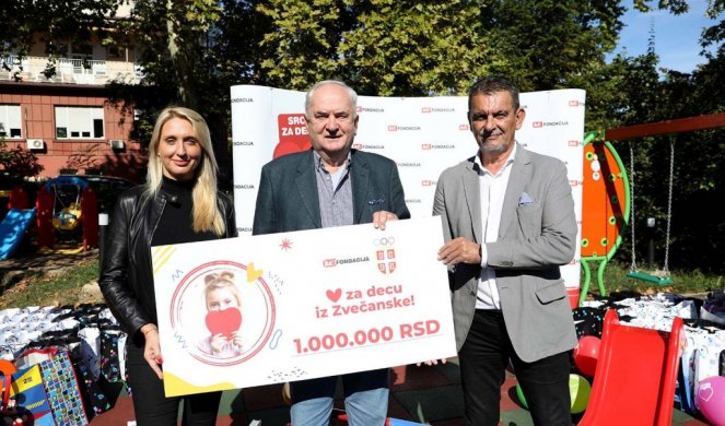 1.000.000 dinara mališanima iz Zvečanske na dar!