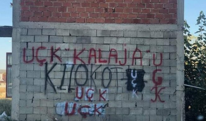 NOVA PROVOKACIJA ŠIPTARA! Ispisan grafit "UČK" na srpskoj kući u opštini Klokot!