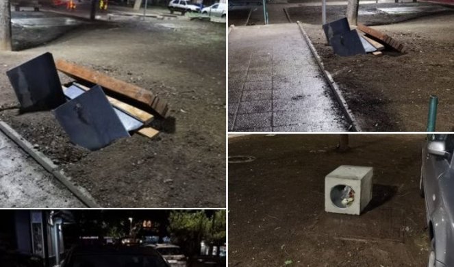 BAHATO UNIŠTEN DEO PETOG PARKIĆA! Foto