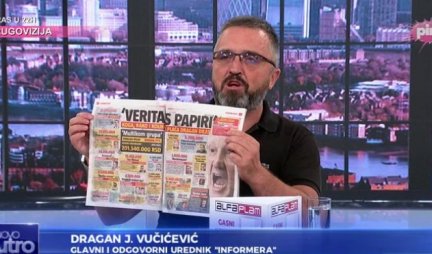 VUČIĆEVIĆ NA TV PINK OTKRIO DETALJE VERITAS PAPIRA: Fiktivnim pozajmicama ĐILAS KUPUJE LJUDE, novcem građana Srbije plaća političare i medije