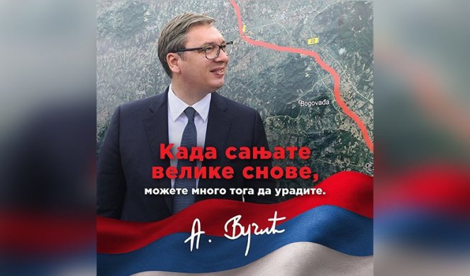 Veliki snovi postaju velika dela! SNAŽNA PORUKA PREDSEDNIKA VUČIĆA!