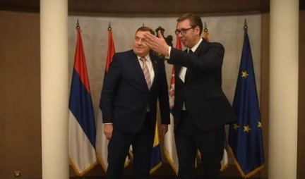 POĆEO SASTANAK PREDSEDNIKA VUČIĆA SA MILORADOM DODIKOM! Glavna tema politička situacija u BiH!