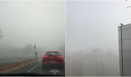 NE VIDI SE PRST PRED OKOM, VOZAČI U VELIKOM PROBLEMU! Gusta magla se spustila nad Beogradom! Foto