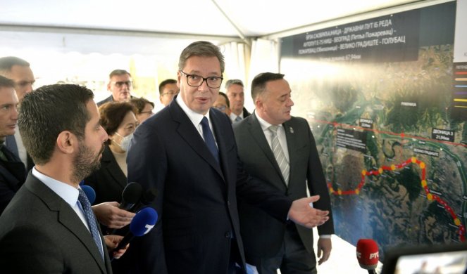 OD BEOGRADA DO GOLUPCA ZA SAT I DESET MINUTA! Predsednik Vučić na ceremoniji početka izgradnje Dunavskog koridora /VIDEO/
