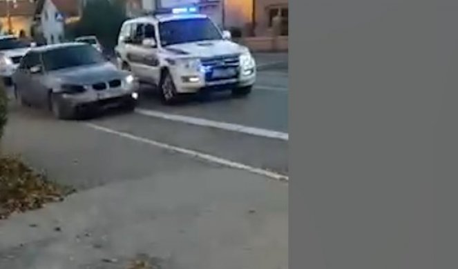 /VIDEO/ EKSKLUZIVNI SNIMAK POLICIJSKE POTERE U ZEMUNU! Muškarac izbegao blokadu, JURILI GA DŽIPOVI INTERVENTNE!