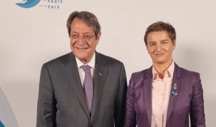 /Foto/ Brnabić se sastala u Parizu sa predsednikom Kipra