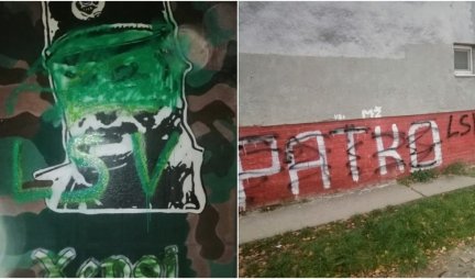 Aktivisti LSV išarali mural i grafit Ratku Mladiću! Foto