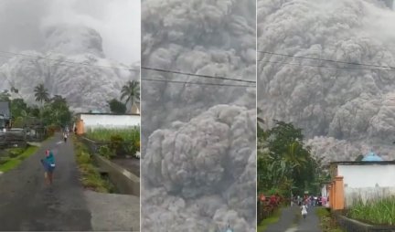 LJUDI BEŽALI OD PEPELA I PARE! Erupcija vulkana Semeru odnela 13 života!/VIDEO/