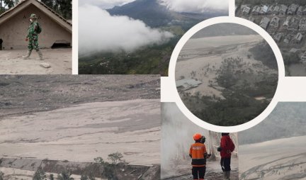 DRAMA I DALJE TRAJE U INDONEZIJI, VETAR I KIŠA ZAUSTAVILI SPASAVANJE! Poginulo 14, a povređeno na desetine ljudi u erupciji vulkana! /FOTO/VIDEO/