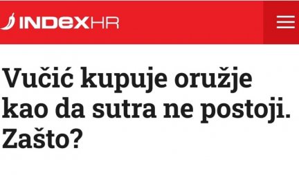 PRLjAVA USTAŠKA KAMPANjA! Napadaju Srbiju zbog nabavke oružja, a kad oni na svoju vojsku potroše 1,1 milijardu onda je to super!