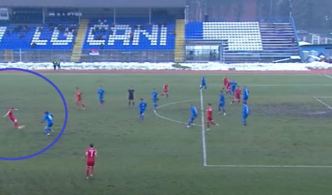 GOLČINA U LUČANSKOM BLATU! Pogledajte spektakularan gol sa 30 metara! /VIDEO/