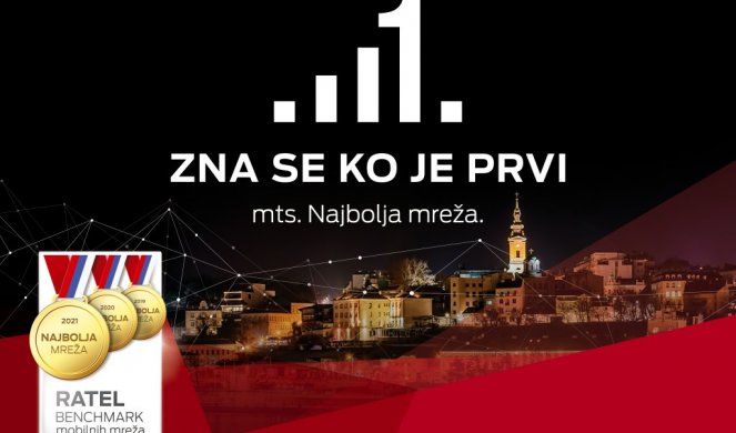 mts TREĆU GODINU ZAREDOM NAJBOLJA MOBILNA MREŽA U SRBIJI – POTVRDIO RATEL