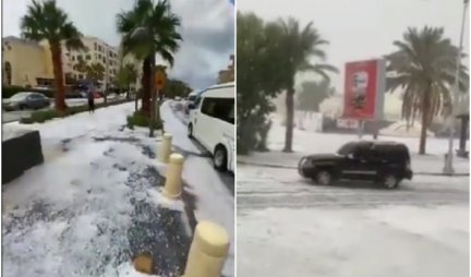 KATAKLIZMA U HURGADI! Udarili sneg i grad, turisti u šoku bežali sa plaža! (VIDEO)