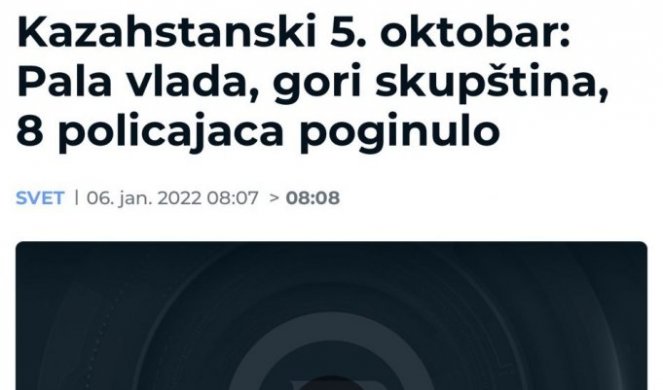 Opšta pljačka, ubistva i nemiri u Kazahstanu đilasovske medije podseća na 5. oktobar?!? (video)