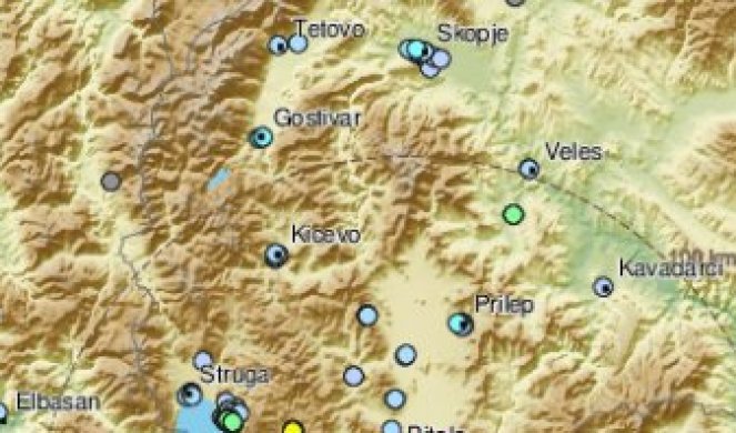 Zemljotres u Severnoj Makedoniji! TRESLO SE NA ZAPADU!