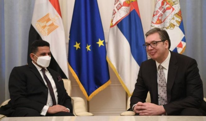 Vučić primio u oproštajnu posetu ambasadora Egipta