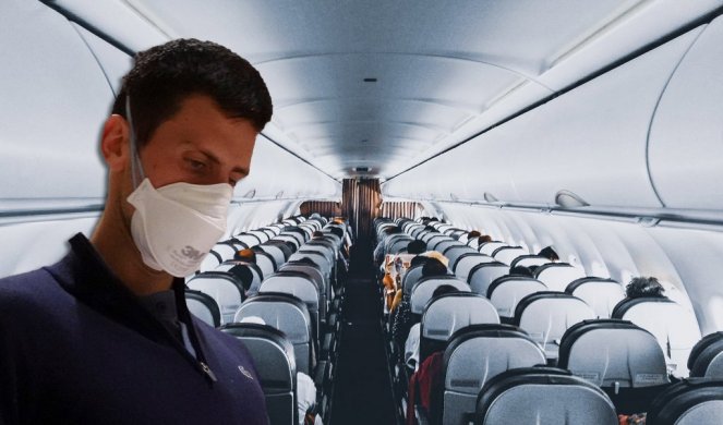 FOTO UBOD! Novak se ukrcava u avion u Melburnu
