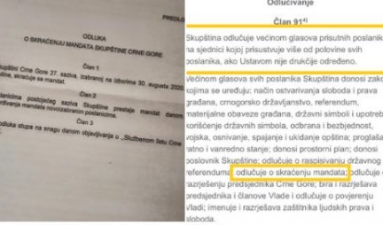 ISPLIVAO DOKUMENT KOJI RUŠI DRITANA!?! Pročitajte dvaput, u Crnoj Gori aktuelni pojedinci na pragu zone KRIVIČNE odgovornosti (Foto)!