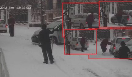 NEVEROVATNA SCENA U KALUĐERICI Dva automobila proklizala zbog snega IZBEGNUTA TRAGEDIJA
