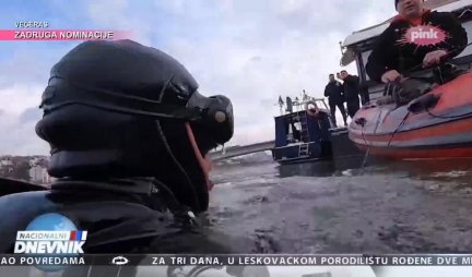 EKSKLUZIVNO! OVAKO IZGLEDA POTRAGA ZA SPLIĆANINOM ISPOD VODE! Mladen Mijatović zaronio u ledenu Savu, na dnu reke MRKLI MRAK (VIDEO)