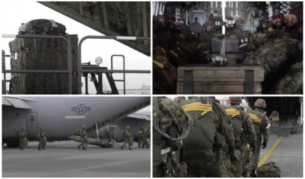 AMERIČKI PADOBRANCI SE PRIMIČU RUSKIM GRANICAMA! Transportni avioni sa pripadnicima 82. padobranske divizije sleteli u Poljsku (VIDEO)