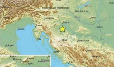 Zemljotres u Hrvatskoj, šest kilometara južno od Petrinje!