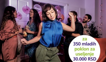 Poklon za useljenje od Komercijalne banke – 30.000 dinara za 350 mladih! NASTAVAK AKCIJE „PRAVA PRILIKA DA ŽIVIŠ PO SVOM“