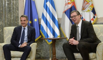 GRČKA POŠTUJE INTEGRITET SRBIJE! Vučić sa Micotakisom: Ne želimo zamrznut konflikt sa Prištinom, želimo rešenje!