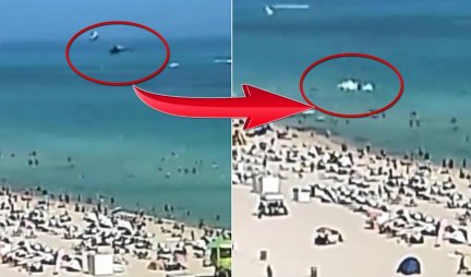 SRUŠIO SE HELIKOPTER PORED KUPAČA na plaži u Majami biču! (Video)