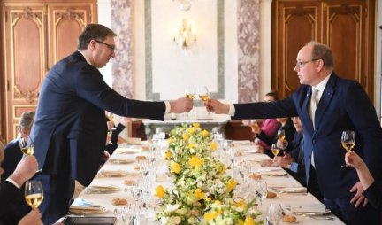 ZDRAVICA DVOJICE DRŽAVNIKA! Knez Albert II od Monaka priredio svečani ručak u čast predsednika Aleksandra Vučića!