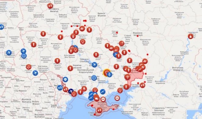 CRVENA PODRUČJA SU POD RUSKOM KONTROLOM! Objavljena mapa koja pokazuje koliku ukrajinsku teritoriju su Rusi zauzeli! (FOTO)