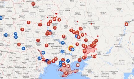 CRVENA PODRUČJA SU POD RUSKOM KONTROLOM! Objavljena mapa koja pokazuje koliku ukrajinsku teritoriju su Rusi zauzeli! (FOTO)