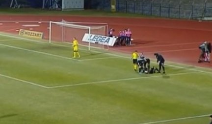 NIJE ZA ONE SA SLABIM STOMAKOM! Užasna povreda fudbalera Čukaričkog (VIDEO)
