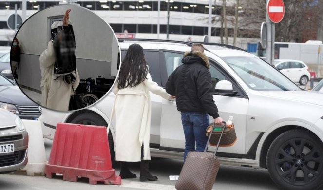 KRILA SE OD FOTOREPORTERA, PA POKAZALA SKUPOCENE KOFERE! Ceca uhvaćena na aerodromu, a evo i sa kim! (FOTO)