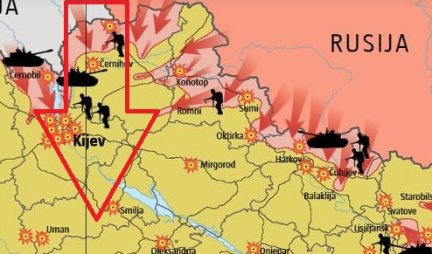 RUSI REŠENI DA IDU DO KRAJA! "Informerova" mapa trenutne situacije u Ukrajini: Mariupolj opkoljen!? Slede velike bitke kod Kijeva i još dva grada! (Foto)
