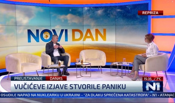 DOĐI KOD NAS U EMISIJU, TEMA JE "VUČIĆEVE IZJAVE STVORILE PANIKU"! Ovako se uređuje program na N1!