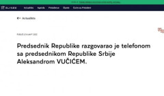 VELIKA ČAST ZA SRBIJU! Jelisejska palata na sajtu objavila obaveštenje o razgovoru Makrona i Vučića - NA SRPSKOM JEZIKU!
