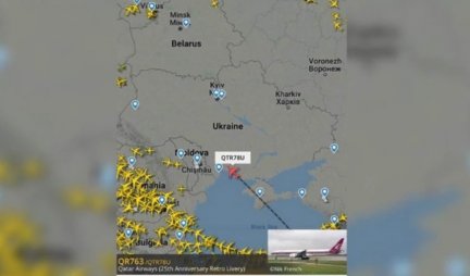 OPŠTA UZBUNA NA NEBU IZNAD UKRAJINE! Avion preleteo zabranjenu zonu, evo čiji je! (Foto)