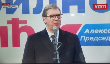 VUČIĆ U LAZAREVCU:  Hoćemo čist vazduh, pravićemo filtere, ali nećemo da zatvaramo naše rudnike!