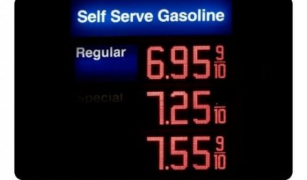 AMERIKU ĆE UDAVITI CENE GASA - novi rekord od 4,43 dolara po galonu, što je povećanje od 79 centi za dve nedelje!