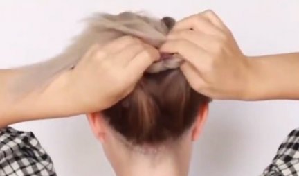 Nemate vremena za sređivanje kose pred posao? Ovu brzinsku frizuru SVAKO može ujutru da napravi! (VIDEO)